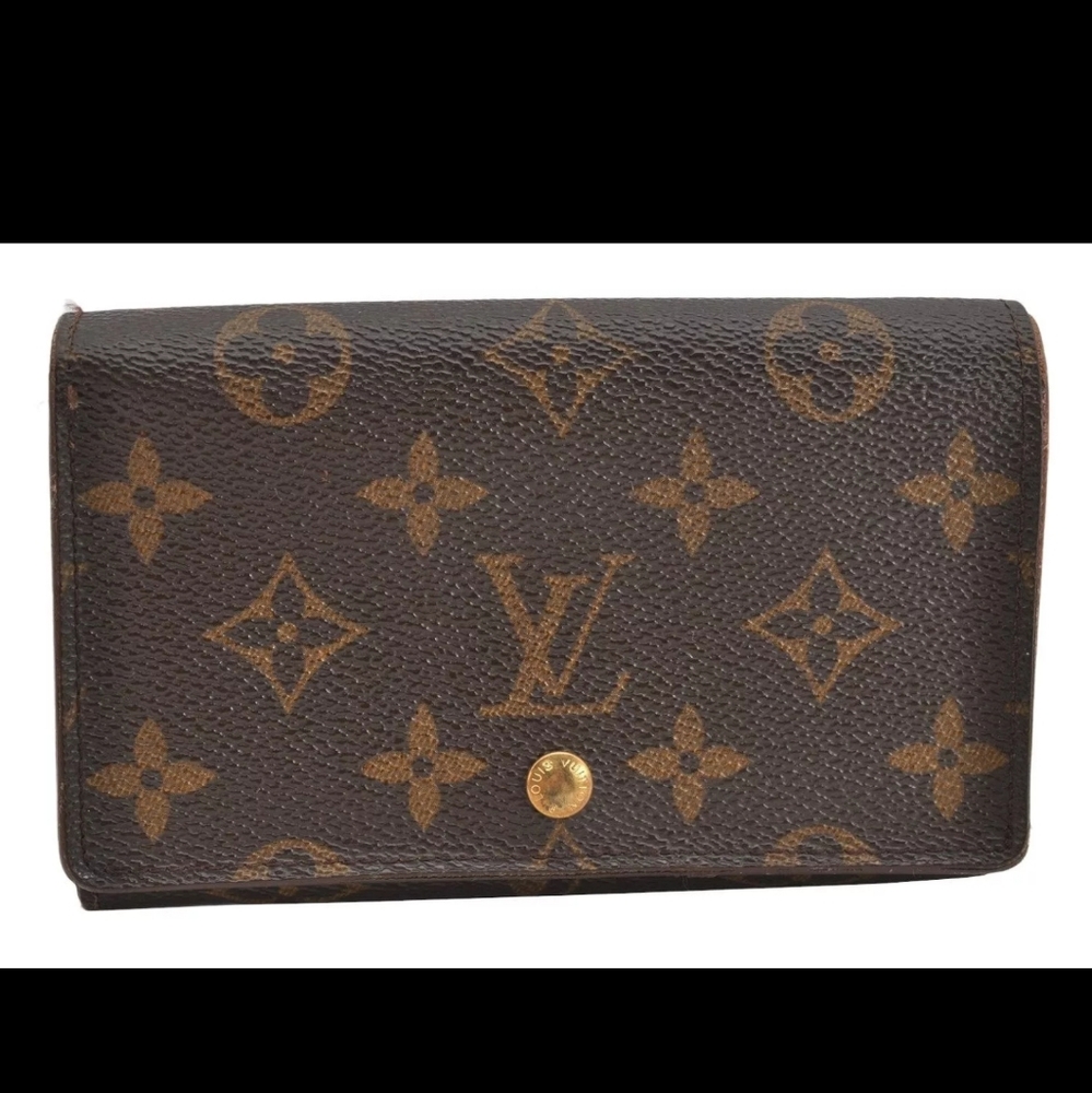 Auth Louis Vuitton Monogram Porte Monnaie Billets Tresor